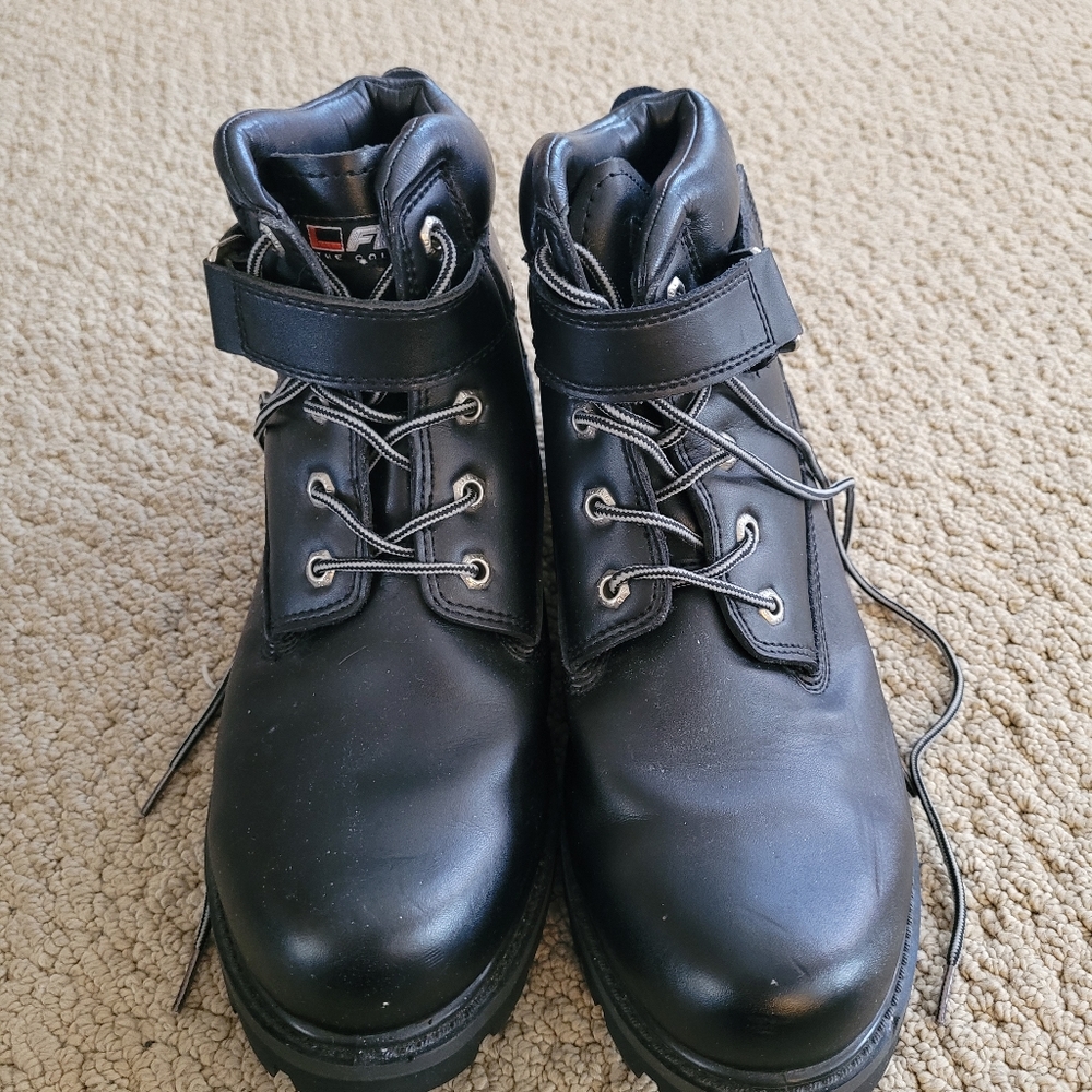 Black work boots